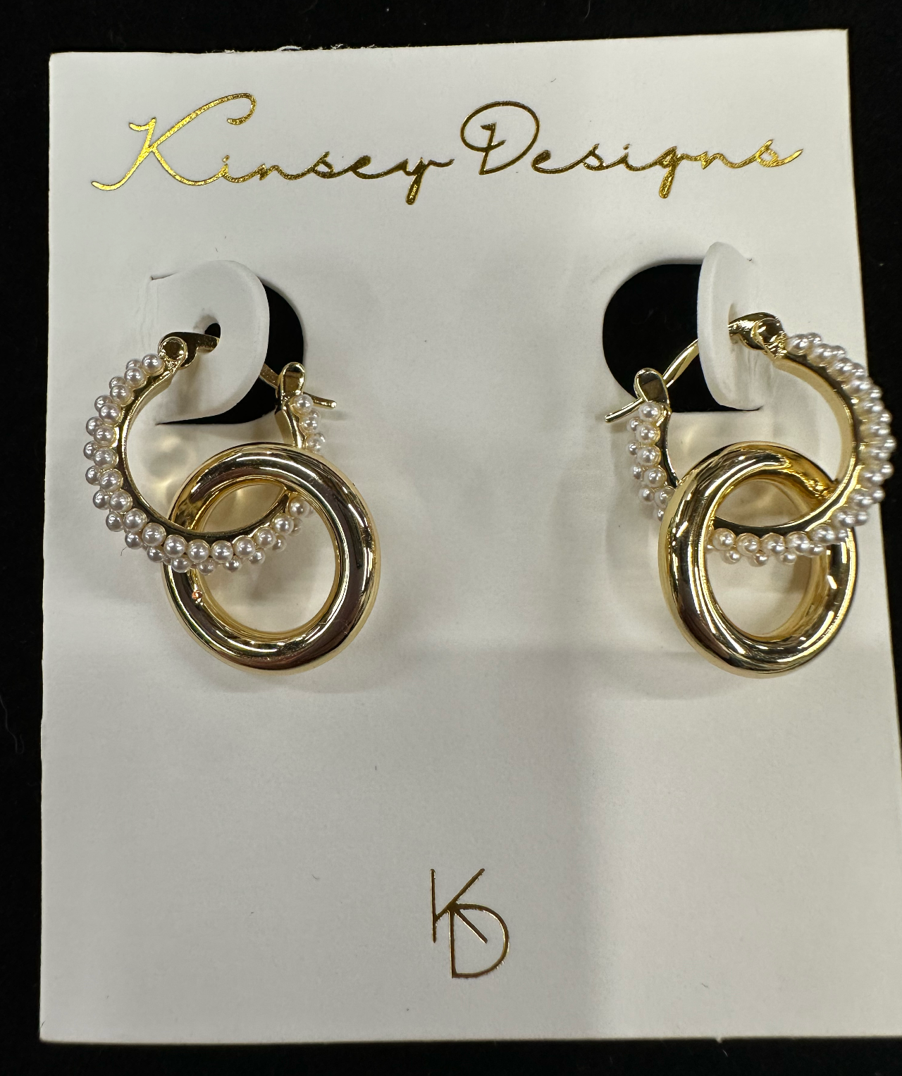 Kinsey Designs Holland Peral Hoop gold-filled earrings Earrings Kinsey Designs   