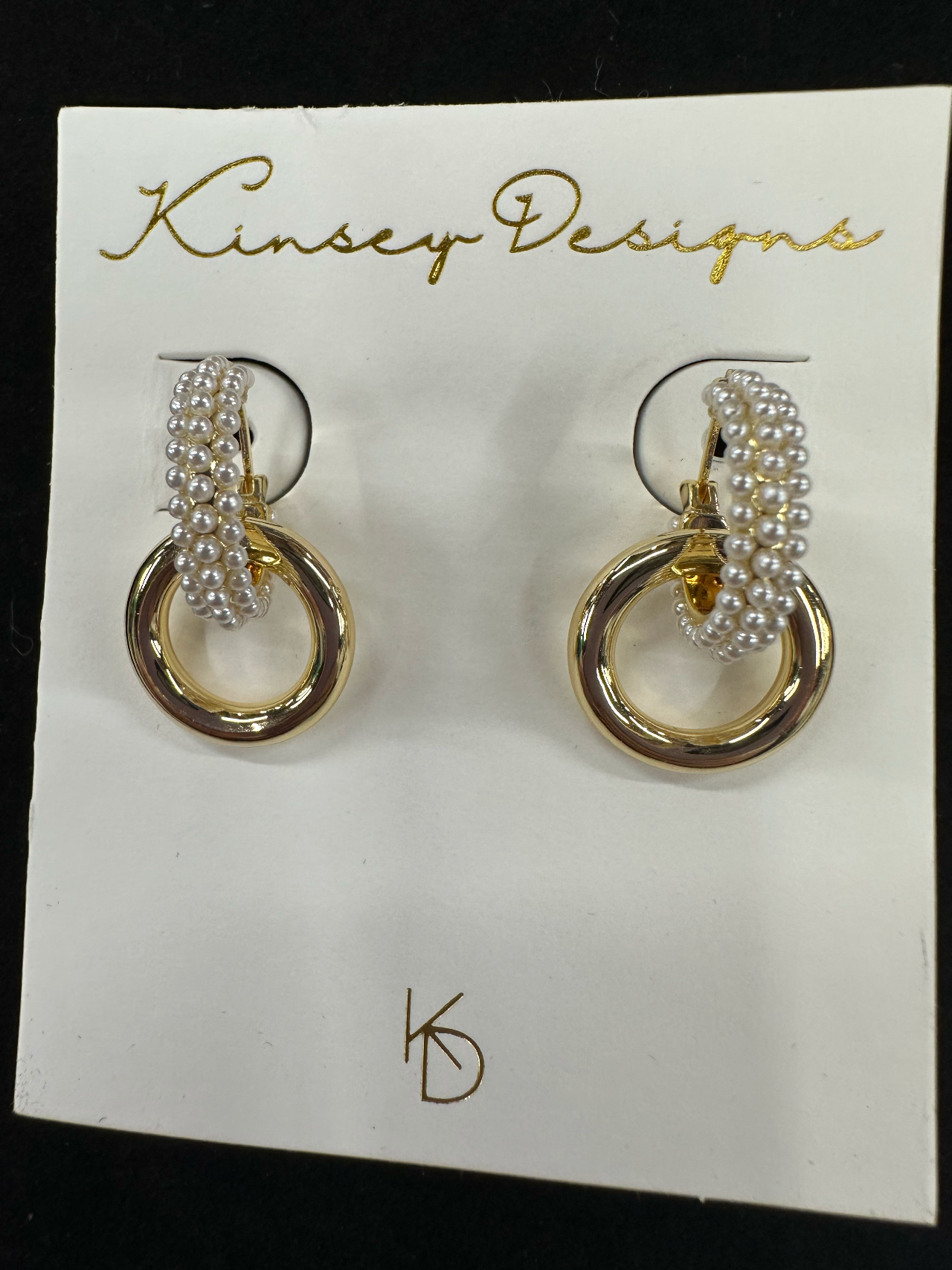 Kinsey Designs Holland Peral Hoop gold-filled earrings Earrings Kinsey Designs   