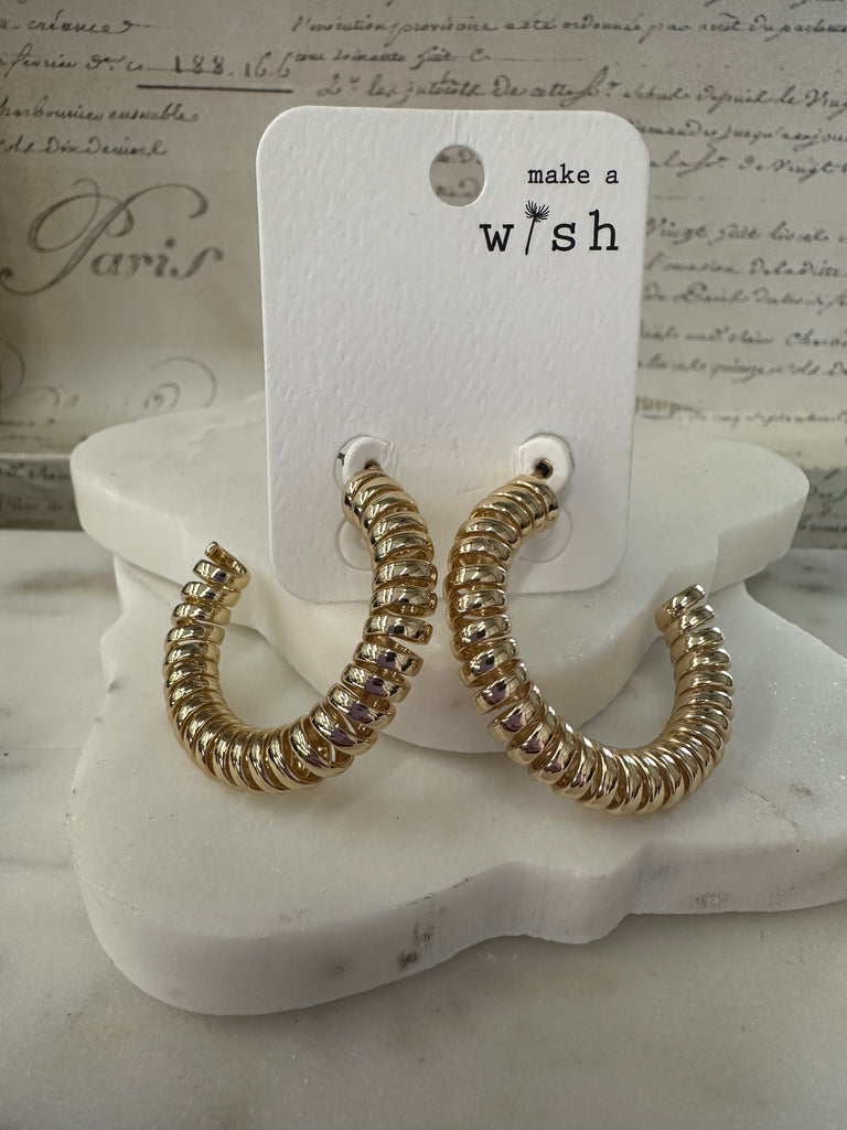 Make a wish hoop earring Earrings Dallas Market Center   