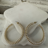 Avec pearls hoop earrings Earrings Dallas Market Center   