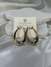 Metallic hoop earring Earrings Kinsey Designs Gold  