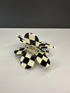 Checkerboard hair clip