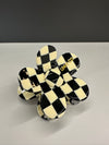 Checkerboard hair clip