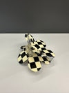 Checkerboard hair clip