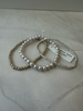 Gold and silver beads bracelet