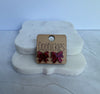 Doohickies 15mm Christmas sparkle bow stud earrings