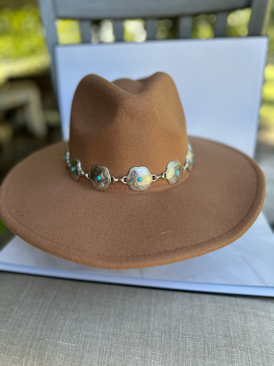 Kenze Panne rancher hat with concho hat band