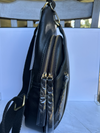 Jen & Co dual compartment vegan leather crossbody sling bag