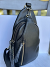 Jen & Co dual compartment vegan leather crossbody sling bag