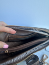 Jen & Co 3 Riley monogrammable compartment crossbody/wristlet purse