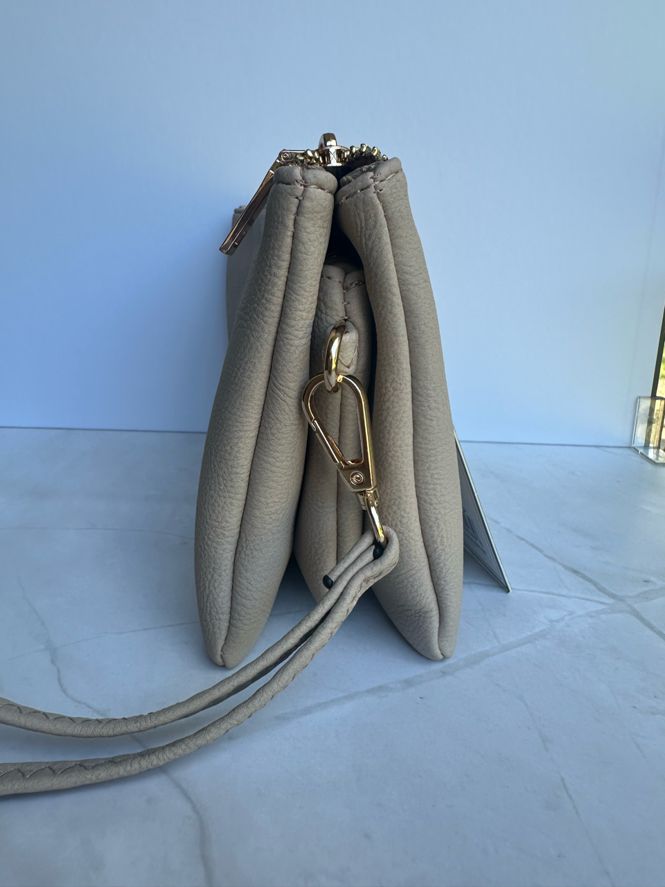 Jen & Co 3 Riley monogrammable compartment crossbody/wristlet purse