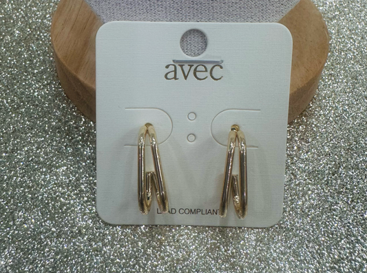 Kenze Panne gold hoop earrings