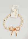 Pearl bow bracelet