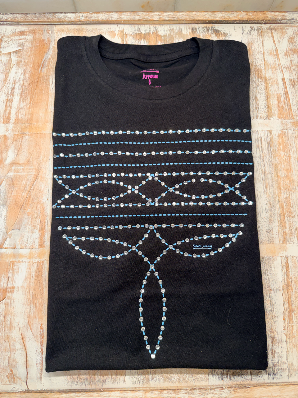 Black boot stitch T-Shirt