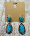 Turquoise antique style earrings