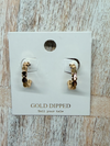 Gold dipped Tell You Tales textured hoop earrings