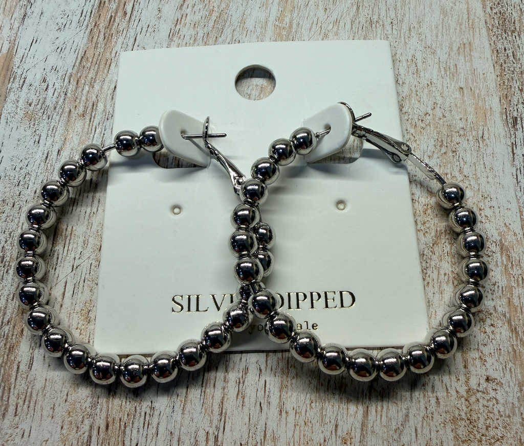 Beaded wire Ruie 27 earrings