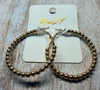 Beaded wire Ruie 27 earrings
