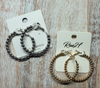 Beaded wire Ruie 27 earrings