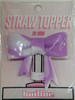 Large bow straw toppers