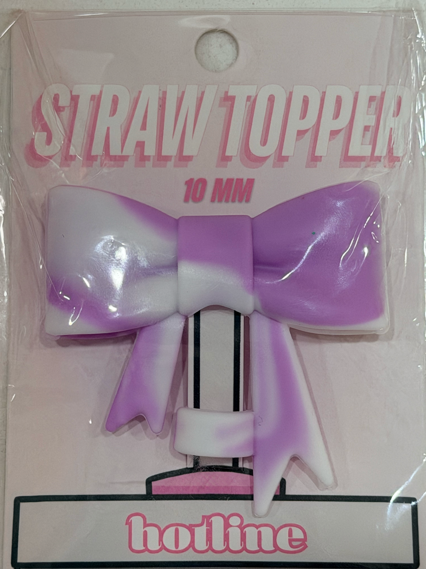 Large bow straw toppers