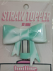 Large bow straw toppers