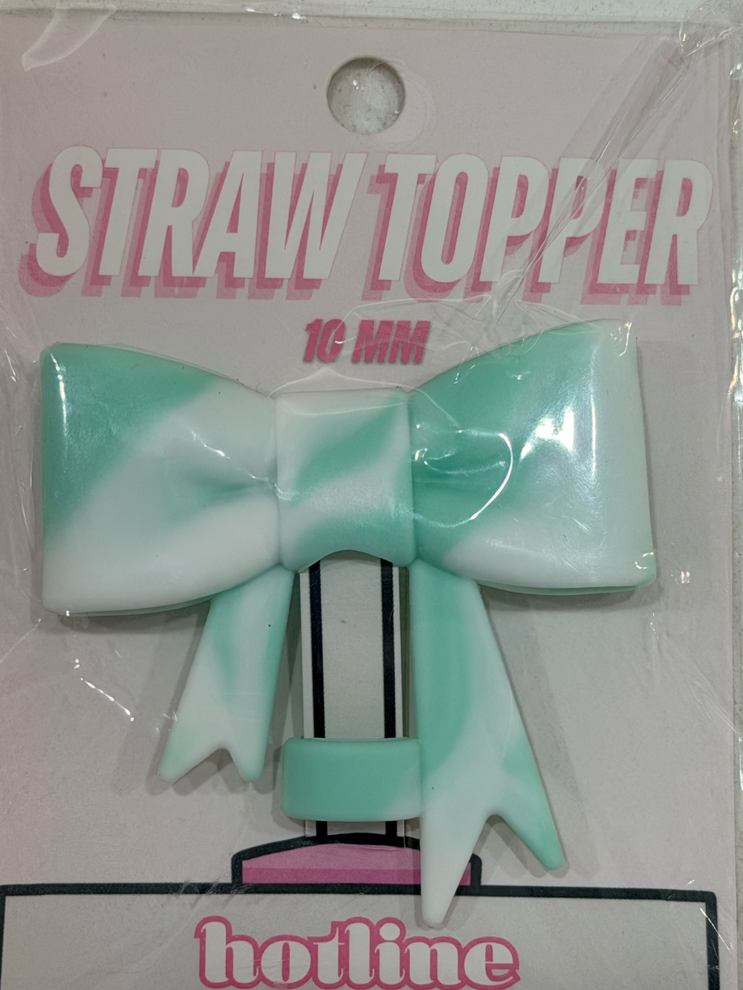 Large bow straw toppers