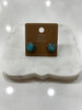 Round turquoise earrings