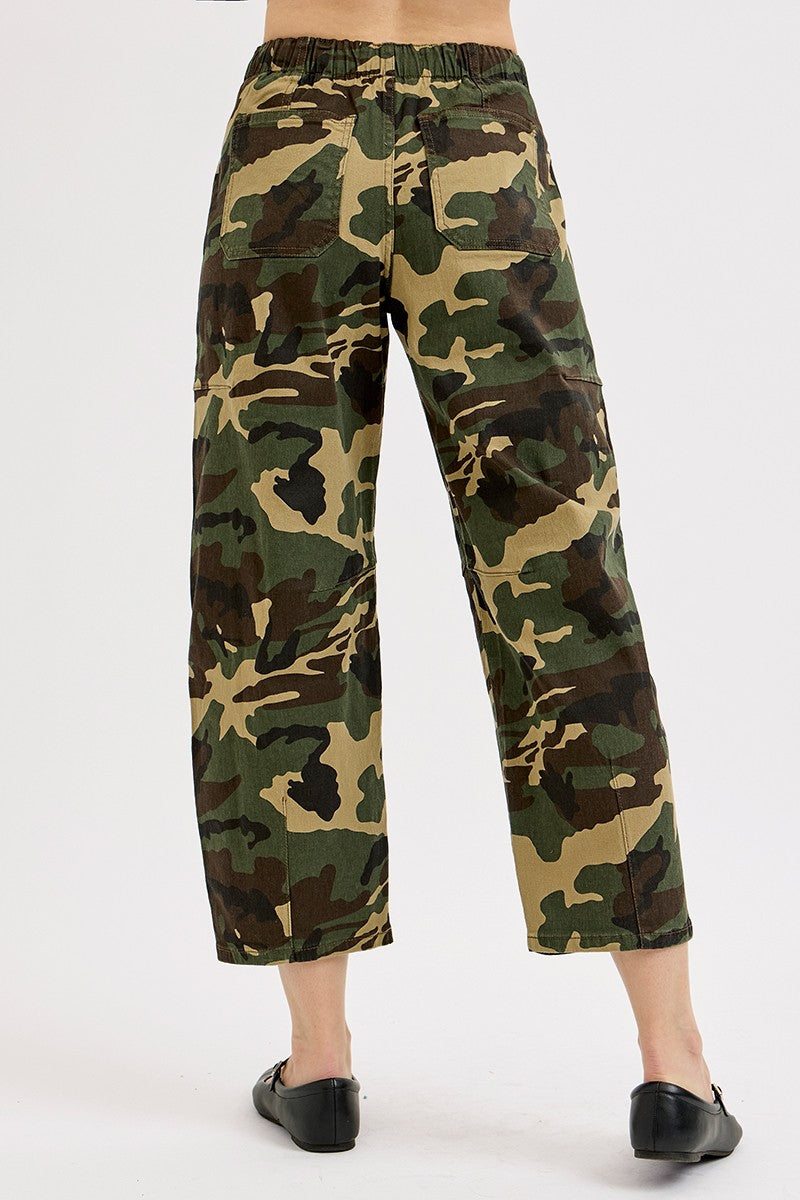 Risen Jeans slouchy barrel camo pants