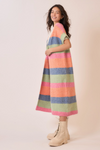 Color block sleeveless long cardigan