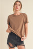 RESTOCKED FALL COLORS Mali Baby Tee Short Sleeve Top