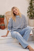 Oversized French Terry Striped Pullover