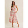 Fresh breath of Spring floral zip-front cotton midi dress