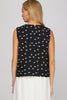 RESTOCKED - Sleeveless woven polka dot print top