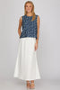 Sleeveless woven polka dot print top