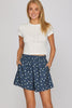 Woven polka dot shorts with pockets