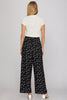 Woven polka dot print pants with side pocket