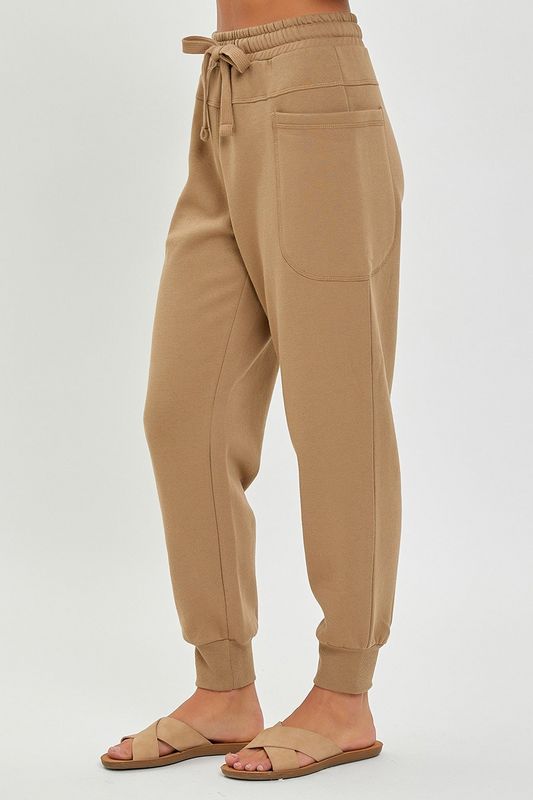 Risen high-rise side pocket relaxed jogger pants