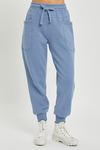 Risen high-rise side pocket relaxed jogger pants