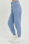 Risen high-rise side pocket relaxed jogger pants