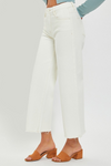 Tummy control high rise crop wide leg pants