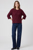 3/4 sleeve cable sweater top