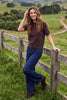 Short sleeve diamond pattern sweater top