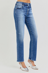 Risen mid rise-ankle tapered jeans