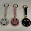 Bling smiley keychain