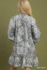 Floral Print Smocked Ruffle Tiered Dress