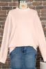 NEW Oversize Blessed Embroidered Mock Neck Sweatshirt