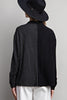 Half stripe printed long sleeve shirt top with button down front Blouse EE:Some   