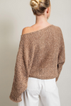 Loose fit knit sweater top