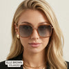 Dax Eyewear Elle - Women's Polarized Oversized Sunglasses